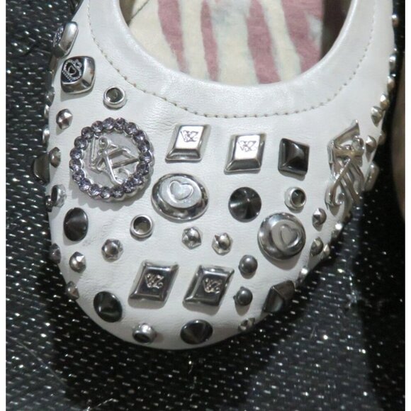 Kathy Van Zeeland Ray Me Ballerina Flats Charm Detail studded ballet flats 7.5 - Picture 5 of 5